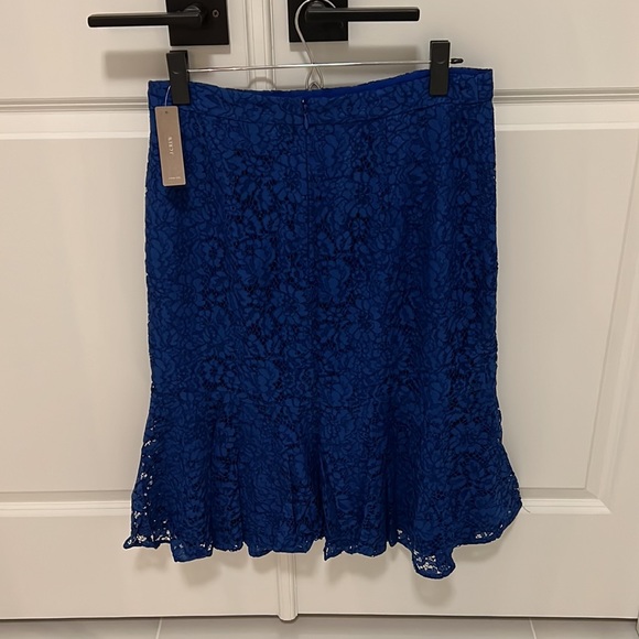 J.Crew Blue lace flutter skirt - Picture 3 of 5